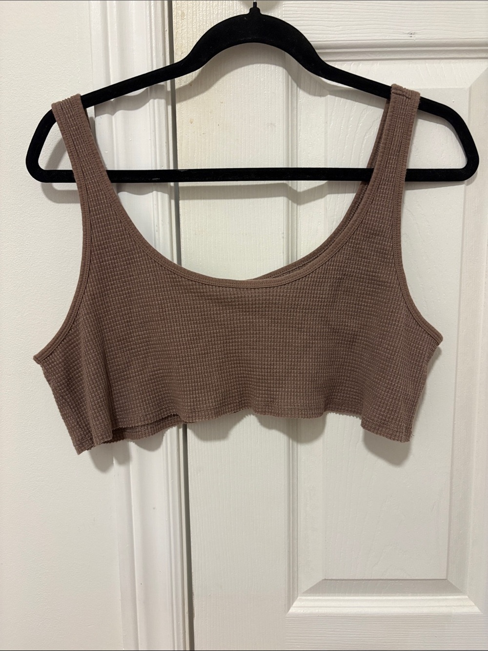 TNA Waffle Cropped Tank Top